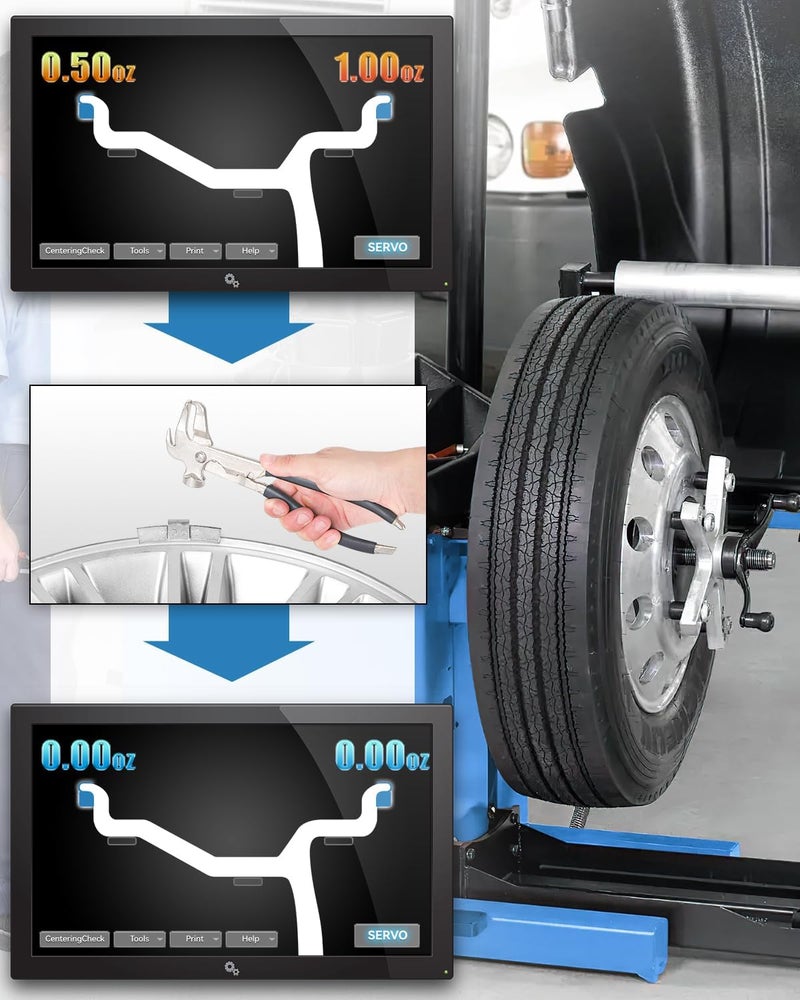 EZISOE MC-Series Zinc Clip on Wheel Weights Assortment,Precise Tolerances,0.25OZ/0.5OZ/0.75OZ/1.0OZ, 15PCS/Style, 1.25OZ/1.5OZ/2OZ/2.5OZ, 5PCS/Style, Total 80Pcs - Image 5